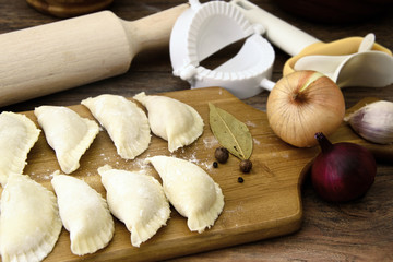 Raw Homemade Dumplings, Russian Pelmeni