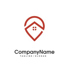 map location logo icon Vector