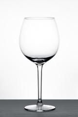 Empty wine glass