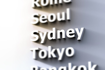 capital city focus on Sydney