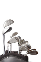 golf clubs isolated on white background