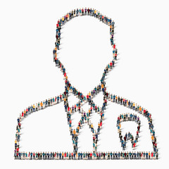 people shape  man icon