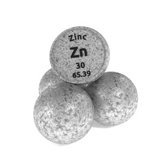 Zinc metal symbol / Periodic table signs