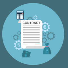 Business contract concept