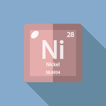 Chemical Element Nickel Flat