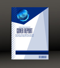 Obraz premium Template Design for Cover Report. Flyer. Poster in A4 size.