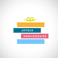 Obraz premium joyeux anniversaire
