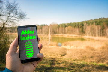 Verloren gegangene Energie in der Natur wieder aufladen