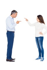 Couple arguing while standing