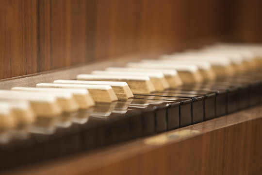 Harpsichord Keyboard closeup
