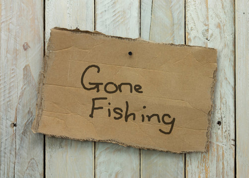 Gone Fishing Sign Images – Browse 1,490 Stock Photos, Vectors, and