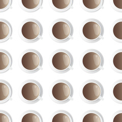 A Cup of coffee seamless pattern