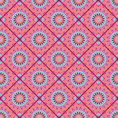 Ethnic floral seamless pattern