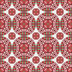 Ethnic floral seamless pattern
