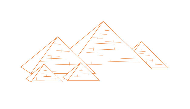 isolated pyramids repeated