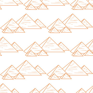 seamless orande pyramids