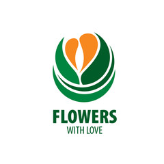 flower vector logo