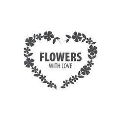 flower vector logo