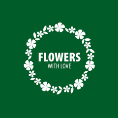 flower vector logo