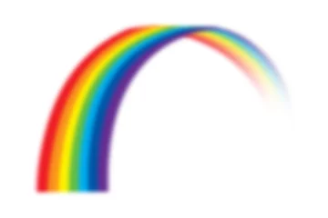 Foto op Plexiglas illustration of rainbow © Alekss