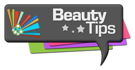 Beauty Tips Dark Colorful Comment Symbol 