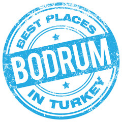 bodrum turkey stamp