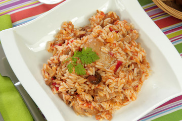 poulet basquaise et riz 10032016