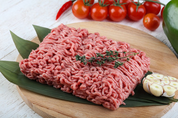 Micned raw Beef