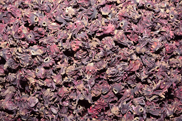dried Roselle flowers