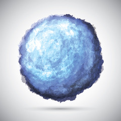 Blue artistic circle. EPS10.