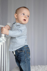 Naklejka premium Little boy 8 months