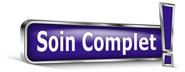 Soin complet sur panneau bleu