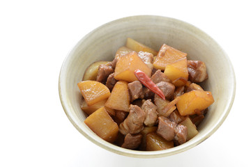 大根と豚肉の煮物　煮物　料理