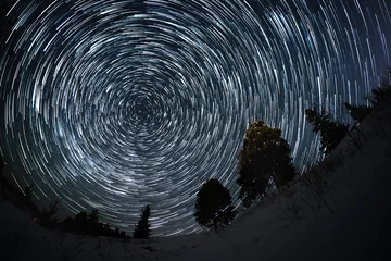 Foto auf Acrylglas Star trails © Dudarev Mikhail