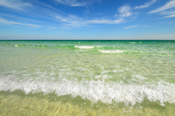 Paradise beach with clear water