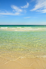 Paradise beach with clear water