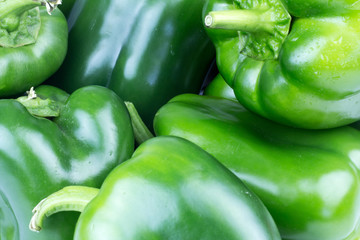 Fresh vegetables green Peppers