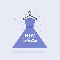 Sales of womens clothing collection. Vector