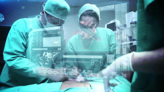 Doctors using latest technology