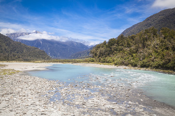 Flusslandschaft an der Westküste Neuseeland