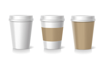 Vector Takeaway  coffee cup illustration 