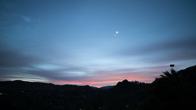 Beautiful sunrise captured in California