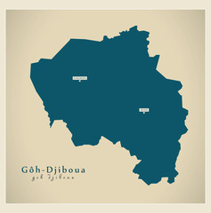 Modern Map - Goh-Djiboua CI