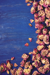 Obraz premium Dry roses background