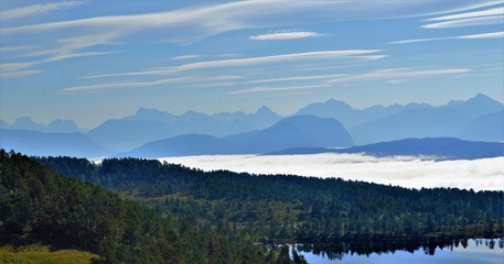 Beautiful countryside from Norway's west coast.