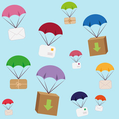 Seamless post pattern in vector