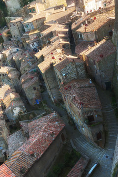 Beautiful medieval town in northern Tuscany, Sorano