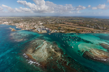 Guadeloupe, Saint-François, vue aérienne