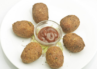 Yummy Vegetable chop/cutlet with salad