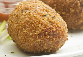 Yummy Vegetable chop/cutlet with salad